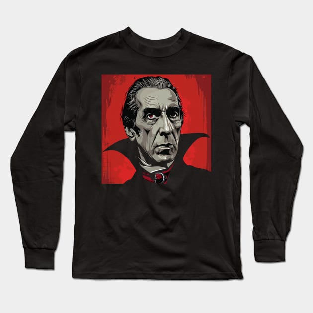 Dracula Long Sleeve T-Shirt by horrorshirt